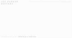 Desktop Screenshot of joeparkerguitars.com