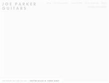 Tablet Screenshot of joeparkerguitars.com